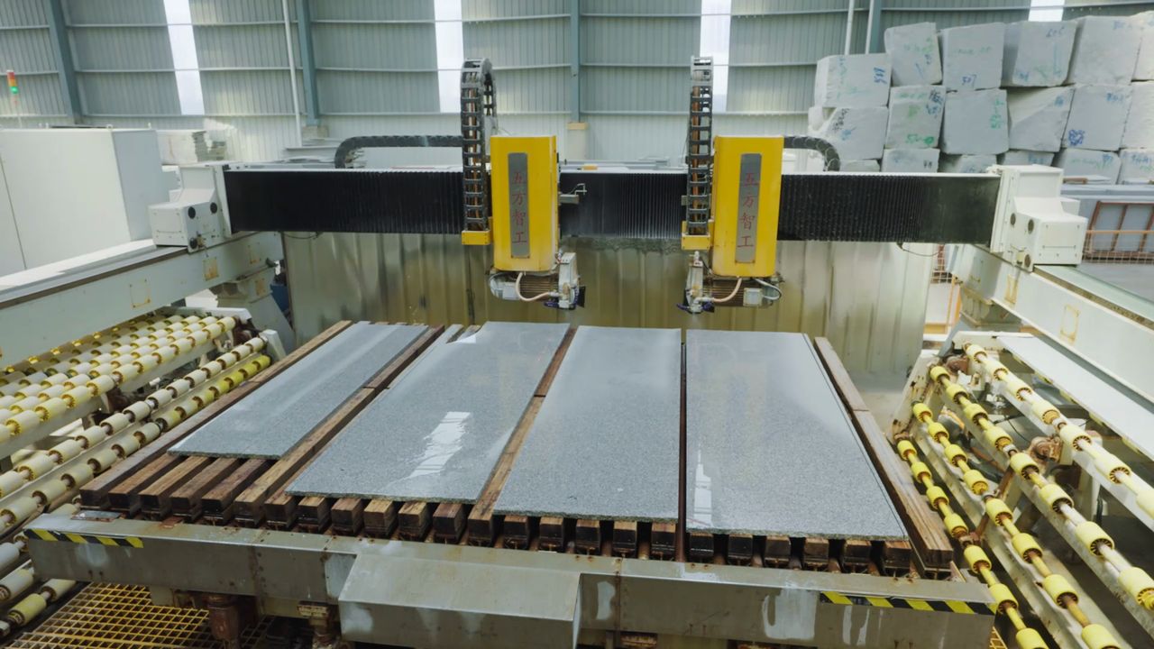 Automated cutting line running on site